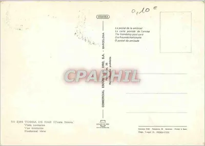Tossa de Mar — widok nocny — Comercial Escudo de Oro, S.A. — Rewers
