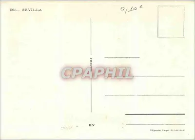 Sevilha à Noite — três vistas noturnas — CPASCOA n°561 — Verso