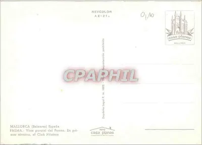 Palma de Mallorca — Częściowy widok portu — NEVCOLOR AE-21A — Rewers