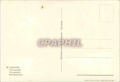 Alicante — Częściowy widok — Ediciones Juvenem - Foto Huesca — Rewers