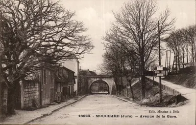 Mouchard (Jura) — Avenida da Gare — Edit. Mitaine à Dôle, n° 18523