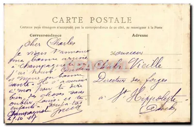 O Ain em Champagnole (Jura) — Ponte e cachoeira — B.F., Paris, n°108, cliché R. Chapuis — Verso
