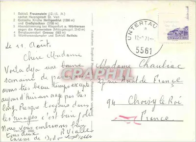 Karnten — Miejsce/temat główny — wydawca Verlag Nr. 2000 — Rewers