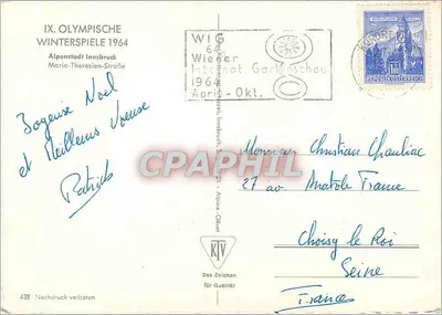 Innsbruck 1964 — IXe Giochi Olimpici Invernali — edizione ufficiale — Verso