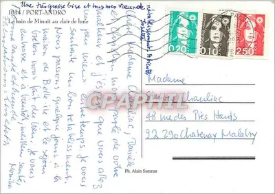 मिनूट के स्नान चांद के प्रकाश में — पोर्ट-एंड्रो — फ़िलिप अलेन सम्जून — पीछे