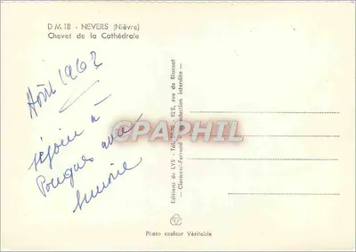 Nevers (Nièvre) — Cześć katedry — Wydawnictwo LYS — Rewers