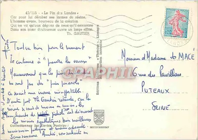 Il Pin dei Landes — Edizioni IRIS — n°40/115 — Verso
