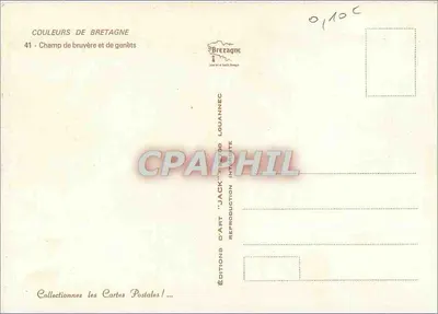 Campo de brejo e de genistas — Bretanha — Edições de Arte 'Jack' n°41 — Verso