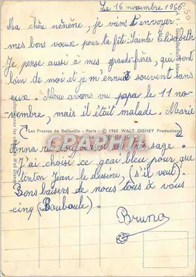 Gra w niebieskiego ptaka — Walt Disney Productions — Les Presses de Belleville — Rewers
