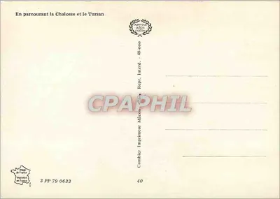 Chalosse i Tursan — podróż po Chalosse i Tursan — Drukarnia Combier — Rewers