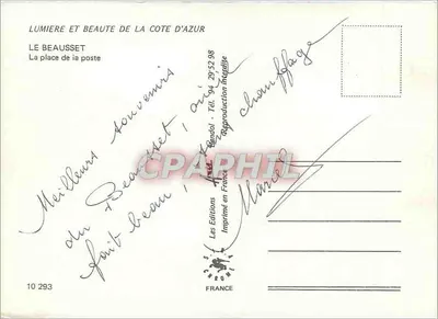 Le Beausset — Plac pocztowy — Wydawnictwo Chromé — Rewers