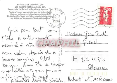 Casas da Ilha de Groix — Éditions d'Art Jios — Verso