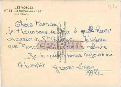 A cremalheira — 1981 — Foto Joël Chourron, N° 35 — Verso
