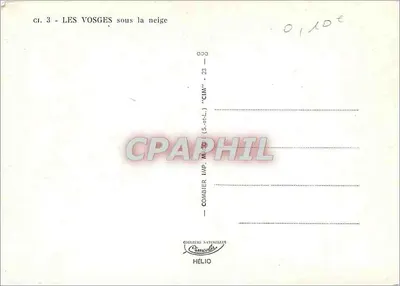 Vosgi pod śniegiem — seria CI. 3 — wydawca CIMY — Rewers