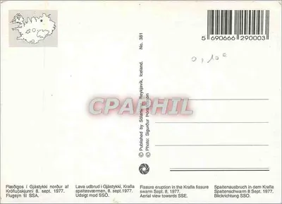 Erypcja szczeliny Krafla — Islandia — Wydawnictwo Sigrúr Pórathón — Rewers