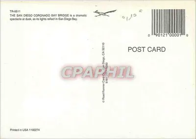Coronado Bay Bridge — San Diego — Road Runner Card Co. — Back