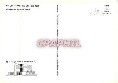 Boulevard de Clichy — Paryż — wydawnictwo Muzeum Van Gogh w Amsterdamie — Rewers