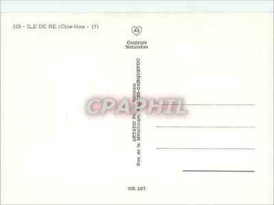 Ile de Ré — Landscape and Local Life — Artaud Frères, Publishers — Back