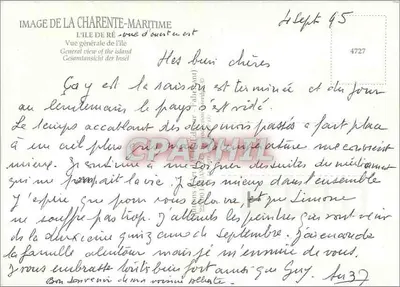 Wyspa Ré — Ogólny widok z zachodu — Éditions de la Charente-Maritime, n° 4727 — Rewers