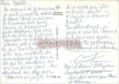 Um jumento e seu condutor — cena humorística — AS Couleurs Naturelles, n° BR 105 — Verso