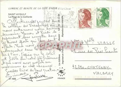 Saint-Aygulf — A Praia da Gaillarde — Les Éditions Chromé — Verso