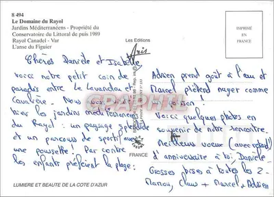 Domínio do Rayol — Jardins Mediterrâneos — Les Editions Aris — Verso