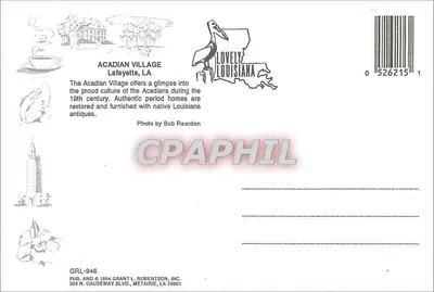 Vila Acadiana — Lafayette, LA — Grant L. Robertson, Inc. GRL-946 — Verso