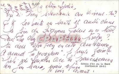 Kościół w Bloavez — Bretania — Éditions d'Art Jos Le Doaré — Rewers