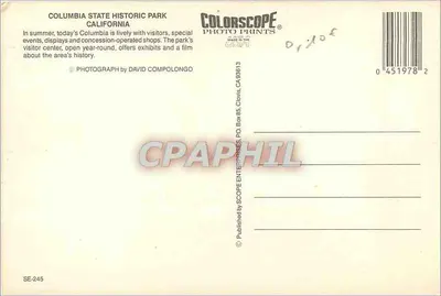 Columbia — Wells Fargo & Co. — Colorscope Photo Prints — Verso