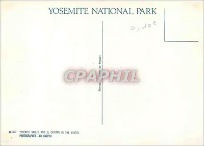 Wyspa Yosemite i El Capitan zimą — Park Narodowy Yosemite — Wydawca Impact, nr 6372 — Rewers
