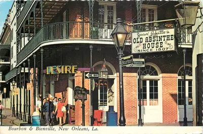 Jean Lafitte's Old Absinthe House — Desire Oyster Bar — Bourbon & Bienville, New Orleans, La.