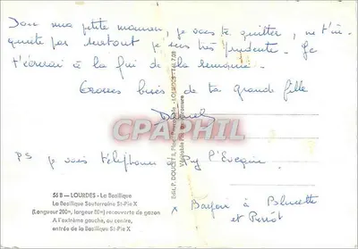 Lourdes — Bazylika Podziemna św. Piusa X — Wydawca Edlex — Rewers