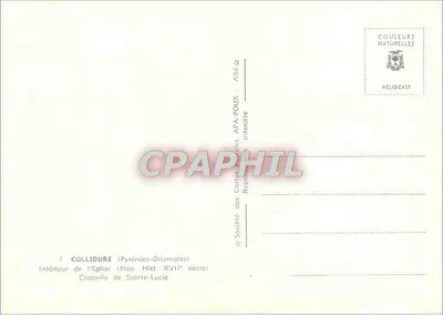 Interior da igreja — Capela de Santa Lúcia — Sociedade das Cartas Naturais APA-POUX, Albi — Verso