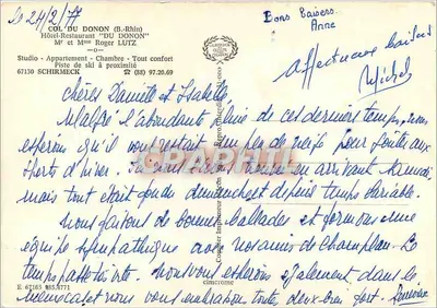 Col du Donon (B.-Rhin) - Hotel-Restaurante 'Du Donon' - Editor Cing — Verso