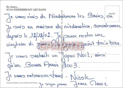 NIEDERBRONN LES BAINS — widok panoramiczny — Éditions Cézéa, n° VM-1023 — Rewers