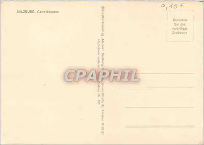 Salzburg — Getreidegasse — Postkartenverlag Merkur Salzburg — Rewers