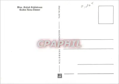 Schloss Schönbrunn — Salão Rosa Grande — edição Nachdruck Verboten, n° 5171 — Verso