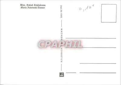 Wien, Schloss Schönbrunn — Maria Antoinette-Zimmer — NACHDRUCK VERBOTEN — Rewers