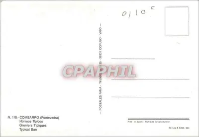Typowe hórreos (Combarro) — Pontevedra — Postales Fama — Rewers
