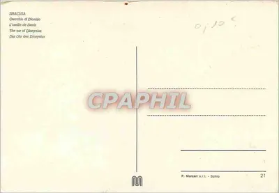 Siracusa — Crocchio di Dionisio — P. Marzari s.r.l. - Schio, n°21 — Verso