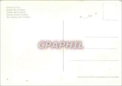 Jaskinia Cordari — Siracusa — n°2 — Rewers