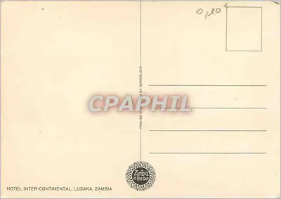 Hotel Inter-Continental Lusaka — Zambii — wydawca Senefelder — Rewers