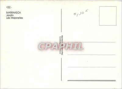 Ogród Majorelles — Marrakech — Rewers