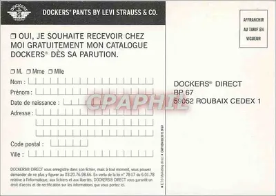 Katalog Dockers®: Spójrz, ma on swój. A Ty? — Rewers