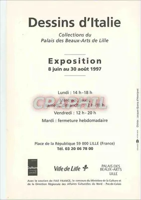 Rysunki z Włoch — Zbiory Pałacu Sztuk Współczesnych w Lille — Wydarzenie 8 czerwca - 30 sierpnia 1997 — Rewers