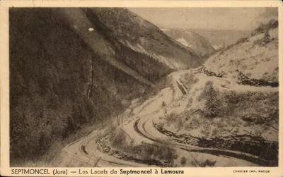 Septmoncel (Jura) — Os Curvas de Septmoncel a Lamoura — Combier Imp. Macon