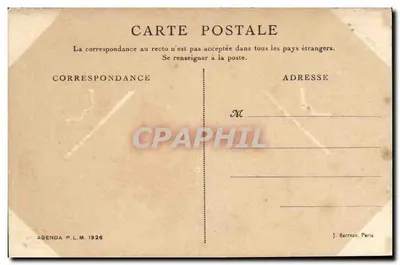 Jura — Dolina Bienne w pobliżu Saint-Claude — Agenda P.L.M. 1926 — Rewers