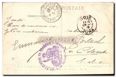 O Jura Pitoresco — St Cloud Coteaux — Bilhete postal antigo — Verso