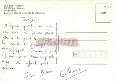 Die — Widok ogólny — Wydawnictwo Villeurbanne Cédex — Rewers