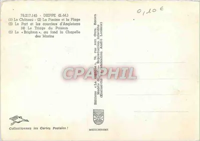 Dieppe — Pamiątka z Dieppe — Wydawnictwo Diplôme — Rewers